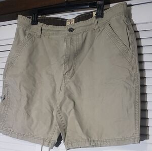 Red Head Mens Khaki Cargo Style Shorts 36